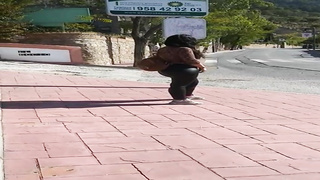 Ginormous rump, unexperienced honey went into a stranger's van and concluded up fellating his stiff jizz-shotgun