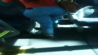 Kinky black-haired loves the way a random stranger is kneading her cupcakes, before she deep-throats his knob