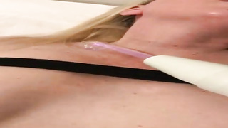 Naughty girl loves to use all kinds of fuck-a-thon playthings to vibrate her puffies and vulva