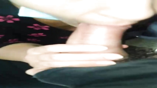 Round stunner gave a oral job to a random stranger and made him erupt from delight