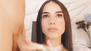 Sexy Shemale Craves To Suck For Boyfriend Cock