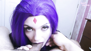 Teenager Titans RAVEN - Phat bum and titties punk nymph bang-out