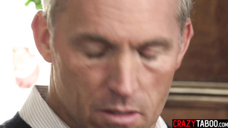 Ultra-Kinky black COUGAR daughter-in-law railing step-fathers thick man meat after gullet smashing (Ashley Rosy)