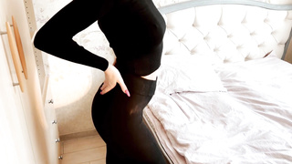 Morning anal invasion in yoga trousers