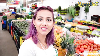 Carne Del Mercado - Handsome Latina Gal Bored At Work Want To Nail Real Badmamacitazveronica lealcarne del mercado