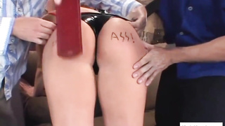 DOUBLE PENETRATION superslut plowed rigid and deep in 3 way