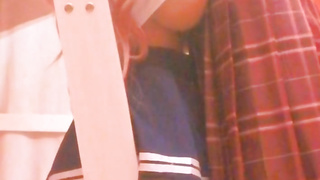 Having joy shagging my lovemaking woman lady in school bedroom tribbing and loving vagina open door risky