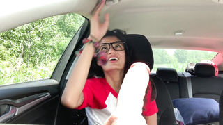 I Got Nasty While Driving So I Stop To Tear Up My Faux-Cock In The Camper For A Bit