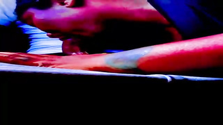 Nasty chick is providing a head to a insatiable stranger and listening to his yells