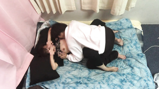 An first-timer duo who has clumsy FUCK-A-THON in a month after dating.