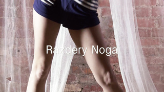 Cock-Squeezing puss stunner Razdery Noga opening up her gams