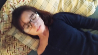 Promiscuous school schoolgirl holds back squeals to avoid parents during quarantine