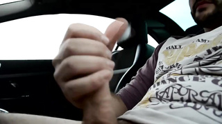 Prick enjoying black-haired is providing a blow-job to a naughty fellow, instead of letting him jerk