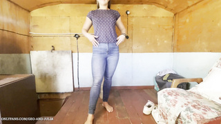 IT’S EXTRAORDINAIRE WHEN YOUR WIFE JUMPS ON YOUR PIPE (4K) - Julia Fit