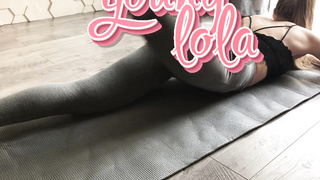 During yoga I got naughty and nailed myself with thumbs and culo buttplug