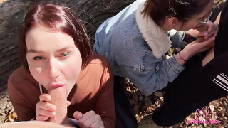 Chihuahua Vlog. A day with Kleomodel completed with a gang plumbing in the forest