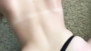 Highschool Cheerleader Comes Home Early From Pratice