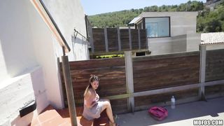 Smashed by the fence