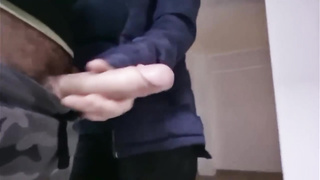 A boy shows a manhood to an unacquainted marvelous lady