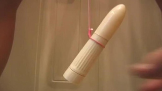 Racy female is jerking until she blows a load