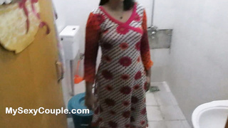 Stellar Indian Bhabhi In Douche Taking Bathroom Filmed By Her Hubby Utter Hindi Audio