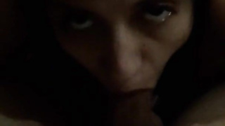 Latina blowage + jizz shot!