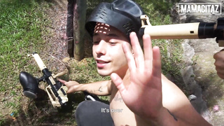 MAMACITAZ - Ginger-Haired Latina Miranda Banks Rewarded With Weenie After Paintball Match