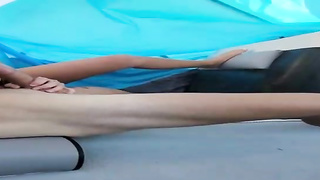 Boner lovin’ dark haired is providing a deep, humid blowage to a man she enjoys a bunch