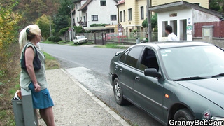 He picks up and rear end-romps super hot towheaded granny