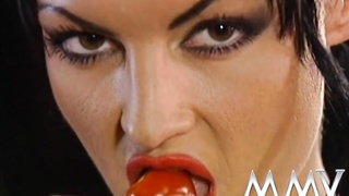 MMVFILMS - Outstanding dark haired railing rectally a enormous wood (Laura Angel)