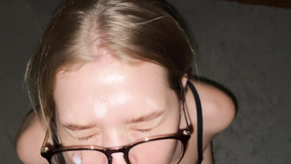 A student gives a scorching fellatio to a neighbor’s stud