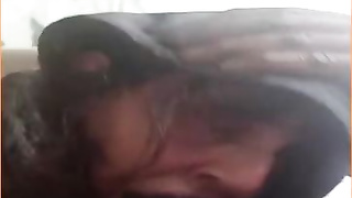 Manstick luving grannie was caught on gauze while she was deepthroating a good-sized, black trouser snake