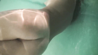 Spectacular underwater getting off with ejaculations