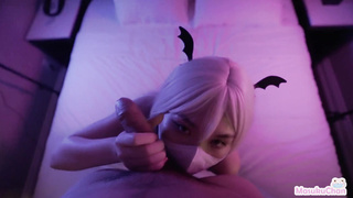 Super-Naughty Internal Ejaculation the Succubus who Gargles my Chisel, and Check the Jizz Leaking Out Prettily