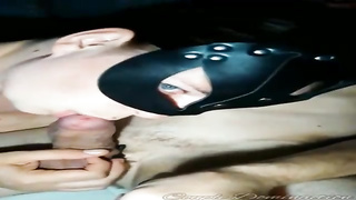 Hooded nymph is impatiently deep throating a rock rock-hard prick and hoping to get a facial cumshot cum-shot