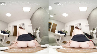 VR PLOWERS Red-Haired Intern Drills With Manager VR Pornography