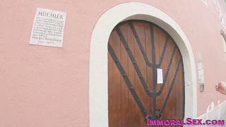 Huge-Titted blondie gets cummed and bj's (Matt Bird, Kayla Green)