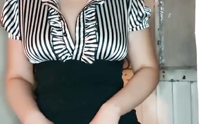 Jerk Off Instructions ultra-kinky schoolteacher kneads herself in front of college girl pt.1