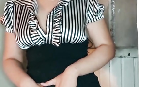 Jerk Off Instructions ultra-kinky schoolteacher kneads herself in front of college girl pt.1