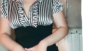 Jerk Off Instructions ultra-kinky schoolteacher kneads herself in front of college girl pt.1