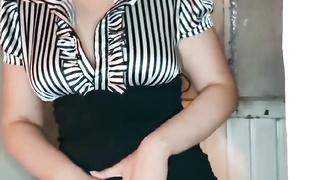 Jerk Off Instructions ultra-kinky schoolteacher kneads herself in front of college girl pt.1