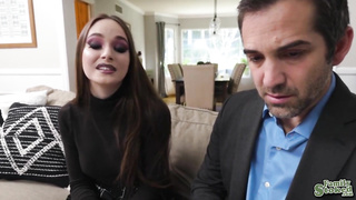 Hazel gets on her knees fro step-fathers prickin swap of cash (Hazel Moore, Donnie Rock)
