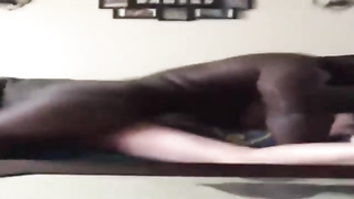 Black stud is romping a sex-positive, white doll, Cruella while her hubby is out of town