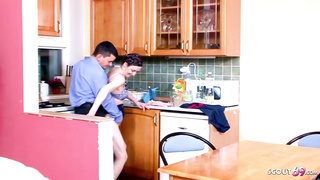 SCOUT69 - German Grand Son-In-Law Tempt senior Grandmother to Drill in kitchen