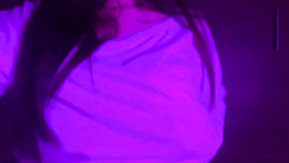 Ultra-Kinky dark haired is pawing her cooter in the middle of the night and squealing while spunking