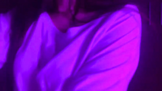 Ultra-Kinky dark haired is pawing her cooter in the middle of the night and squealing while spunking