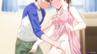 Sizzling toon stunner is drilling a fellow she is in love with and groaning while nutting