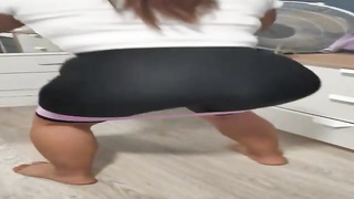 Ultra-Kinky unexperienced dark-haired is getting humped from the back in front of the camera and loving it