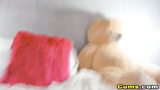 Slut Fucks Glass Dildo