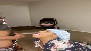 Trampy housewife is having casual hook-up with her ex paramour, while her spouse is at work